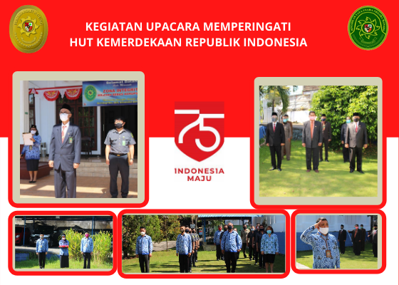 Upacara dalam rangka HUT Republik Indonesia ke-75